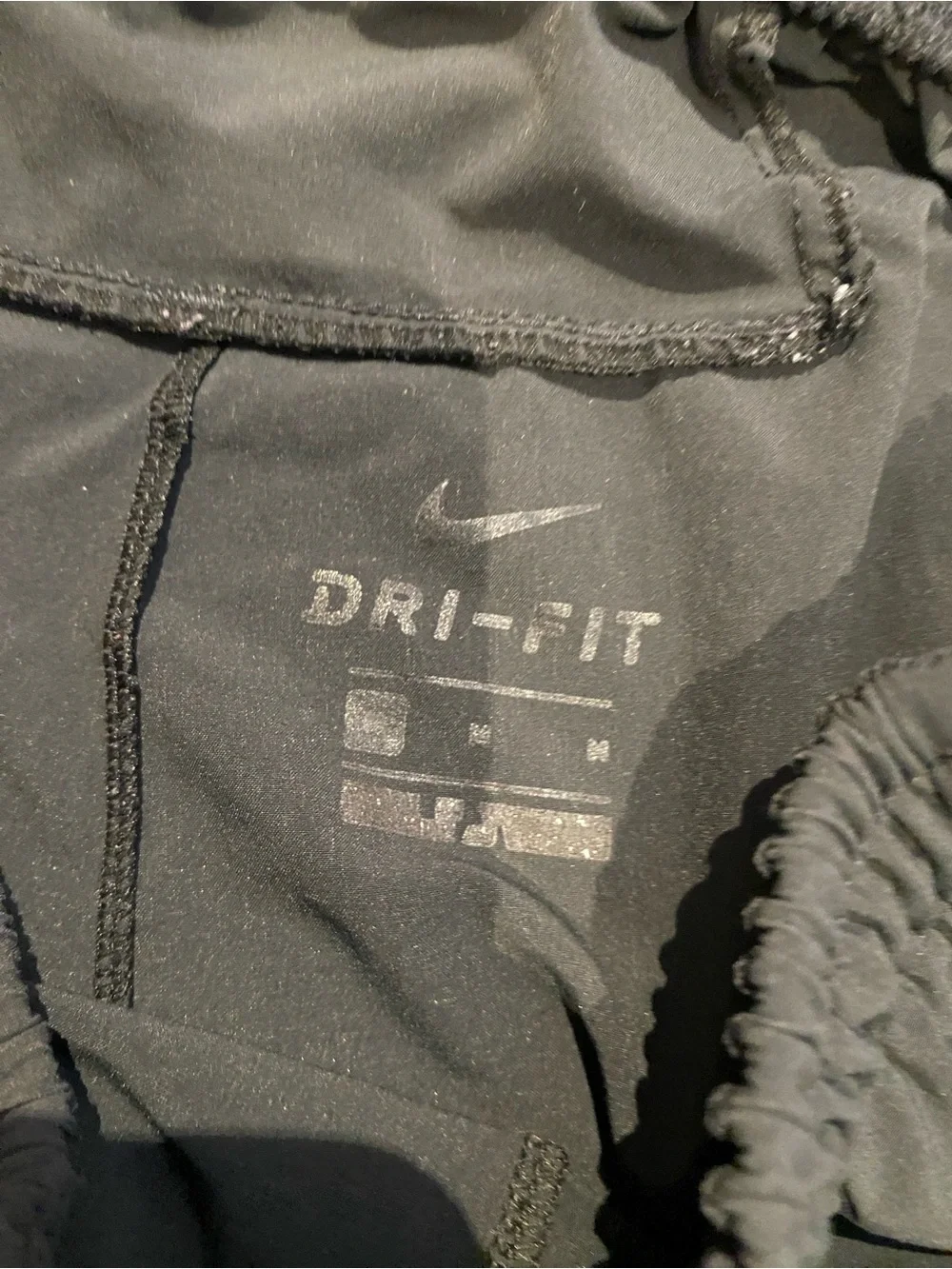Nike Run Division Running Pants Triple Black 922034 010 US Mens medium